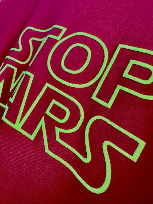 STOP WAR-velvet effect