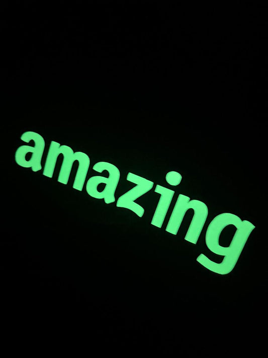 AMAZING - glow in the dark effect