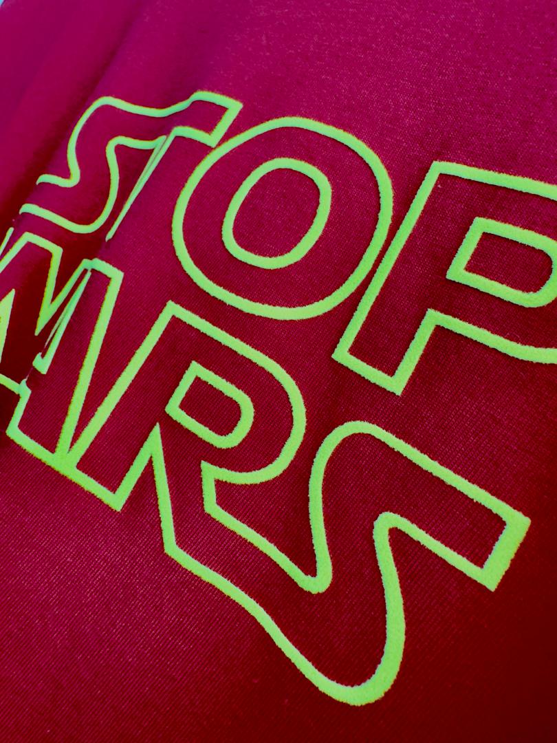 STOP WAR-velvet effect